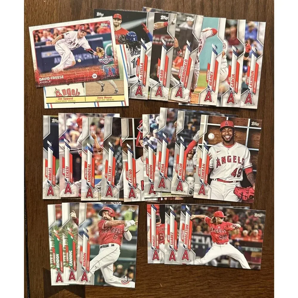 Los Angeles Angels Baseball Trading Card Lot 179 Different